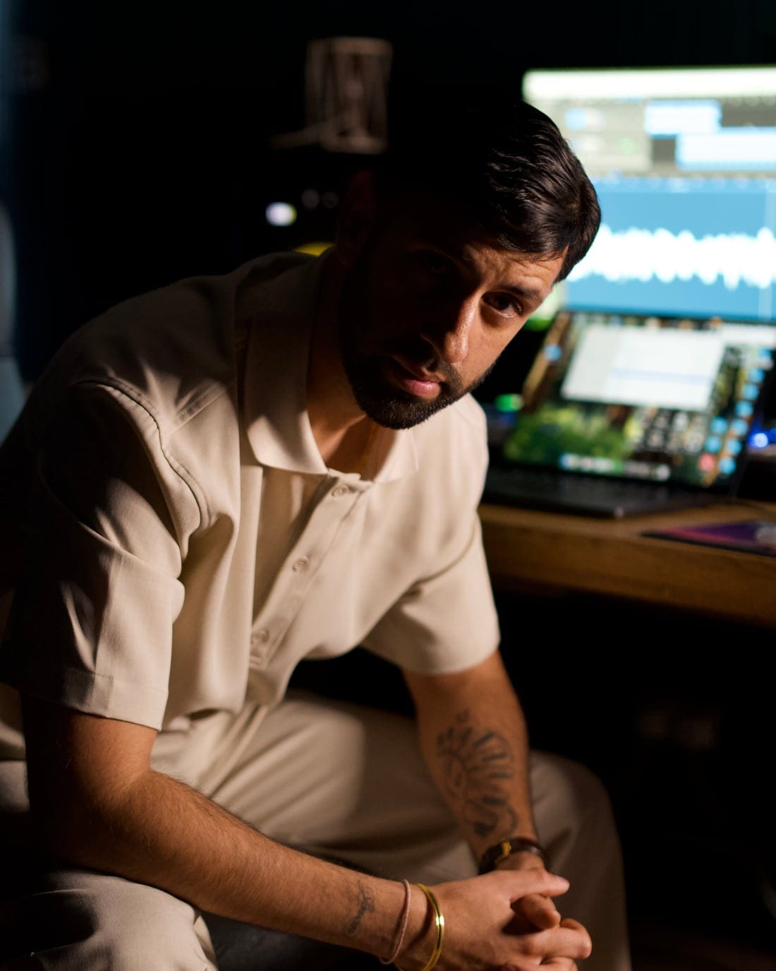 Swifty Beats in the studio